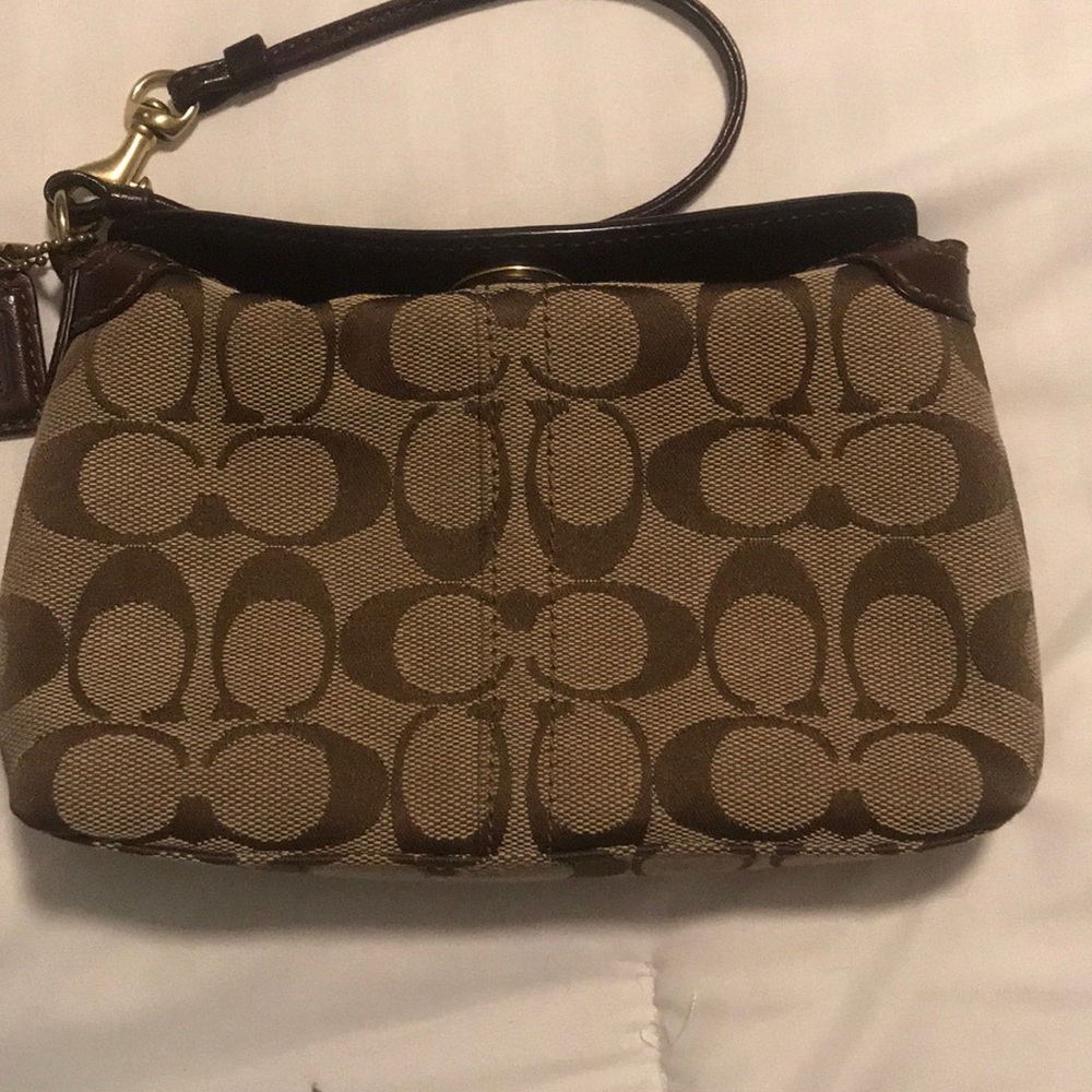 Coach Turn Lock Wristlet